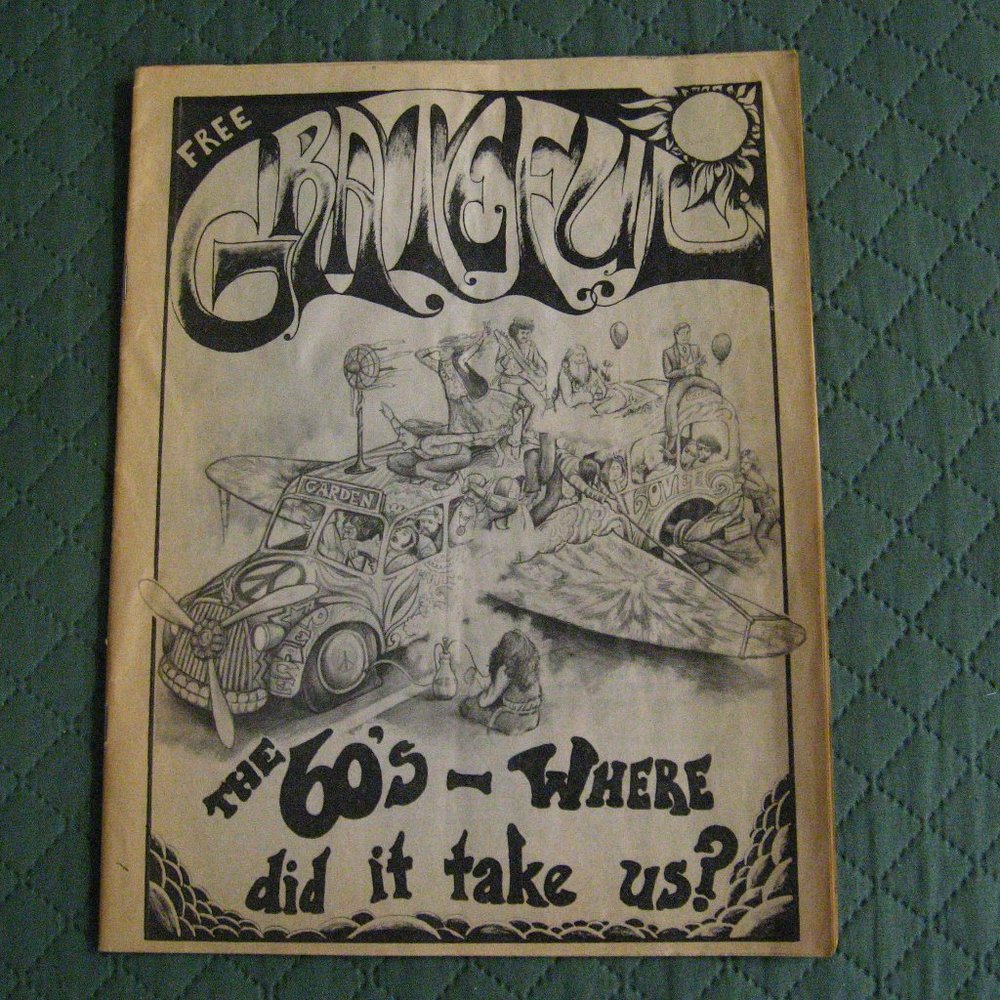 Grateful Dead The Community Vintage 1980's Free Newspaper